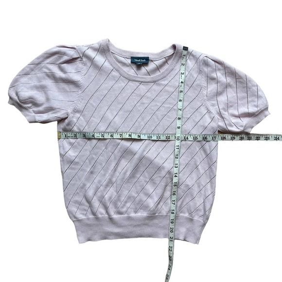 ModCloth Knit Short Sleeve Sweater Top Size Medium - Picture 4 of 8
